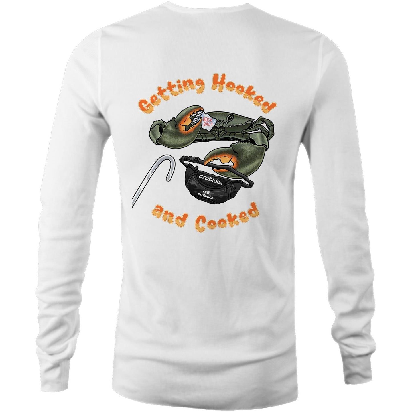 Getting Hooked and Cooked- Mens Long Sleeve Tee