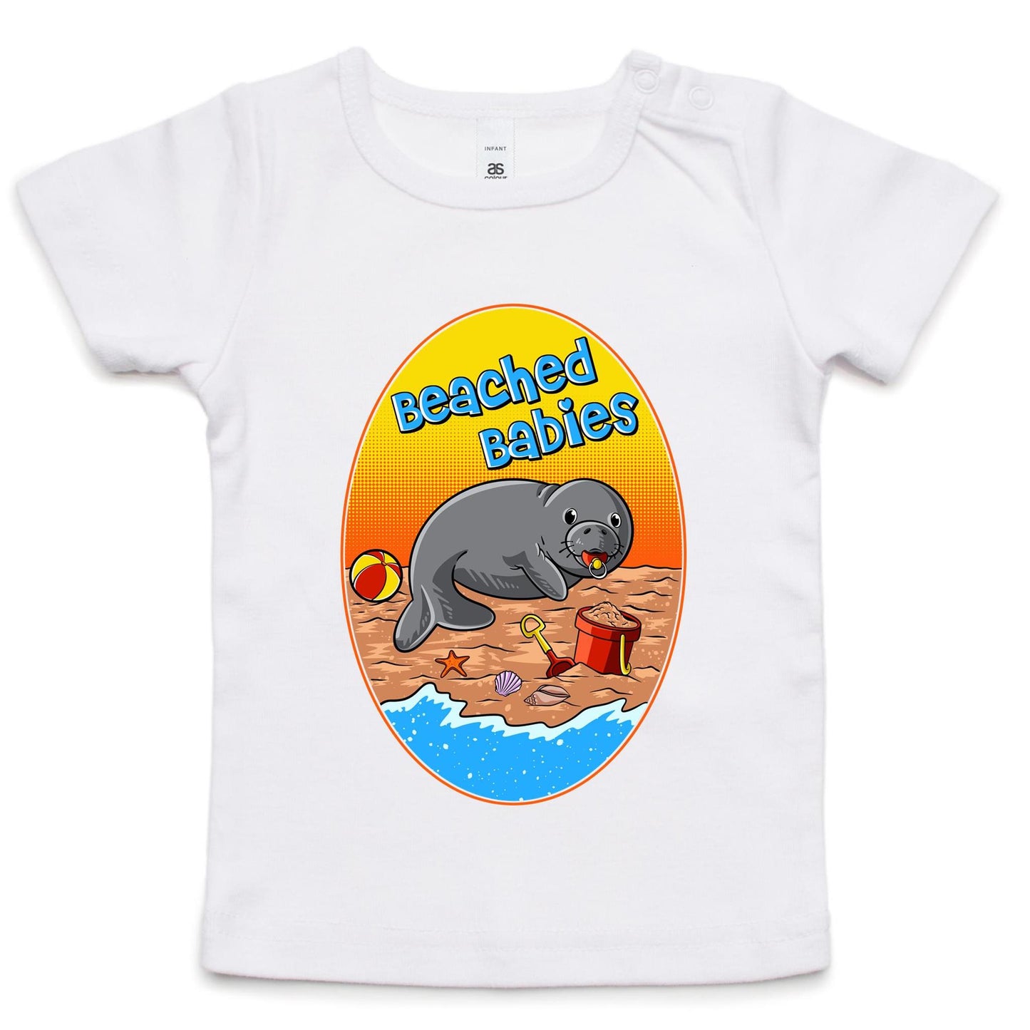 Beached Babies (dugong)- Mini Tee