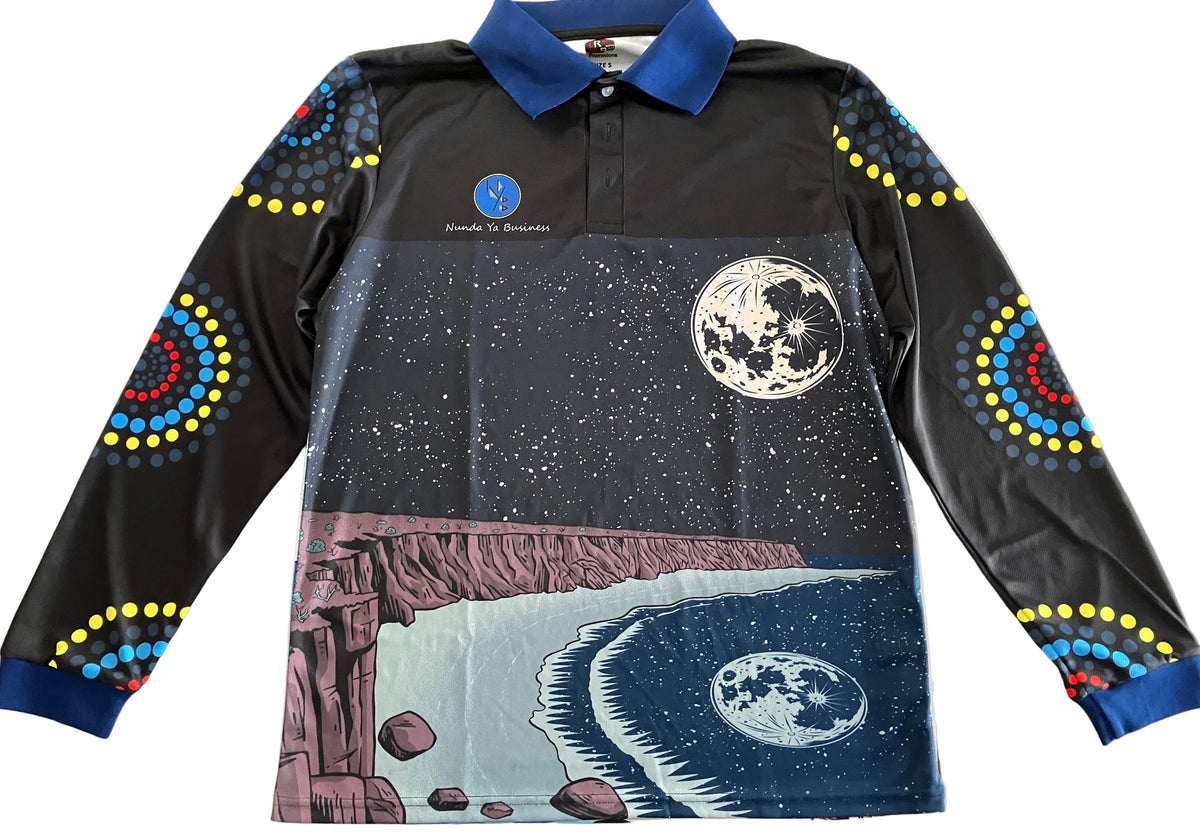 Night and Day in the Bay- Long Sleeve Fishing Shirt
