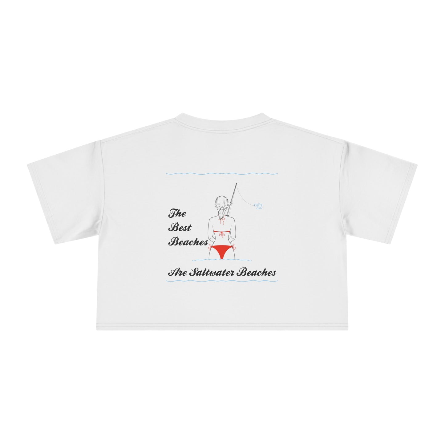 Saltwater Beaches- Women's Crop Top