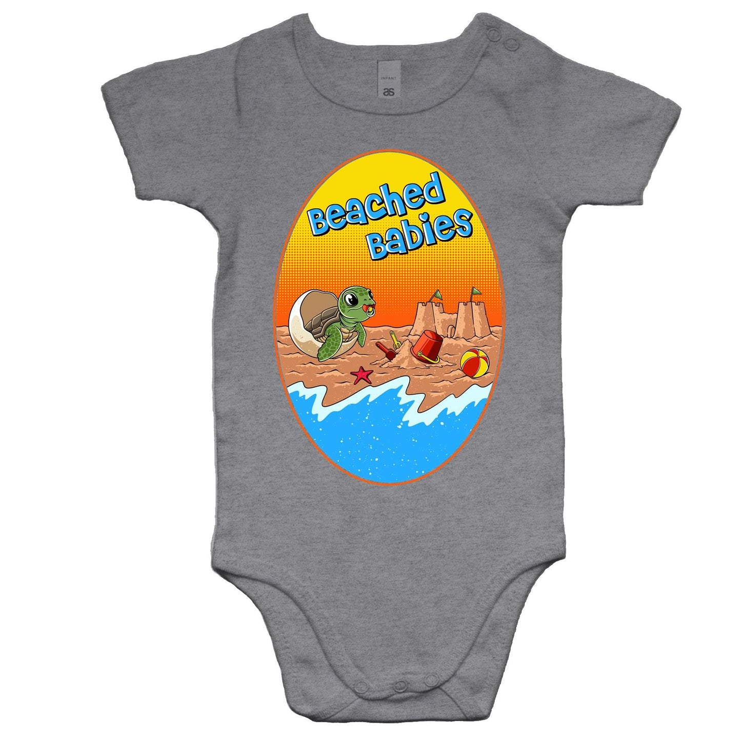 Beached Babies (turtle) - Baby Onesie