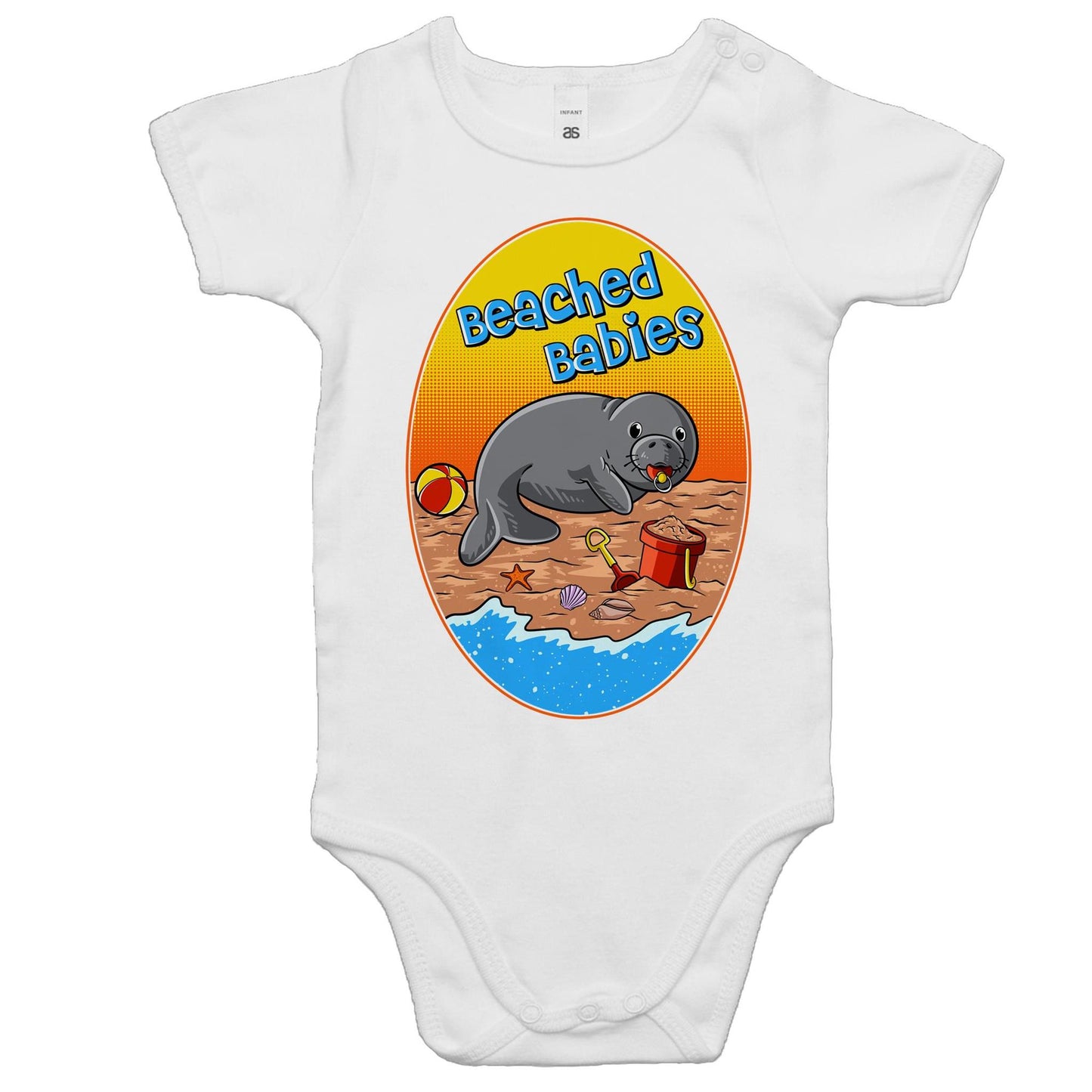 Beached Babies (dugong)- Baby Onesie