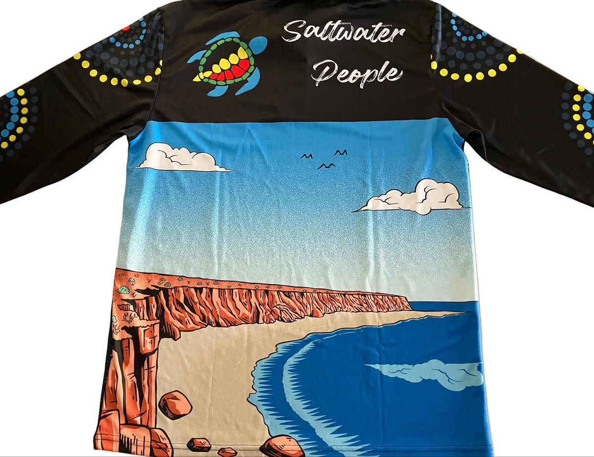 Night and Day in the Bay- Long Sleeve Fishing Shirt